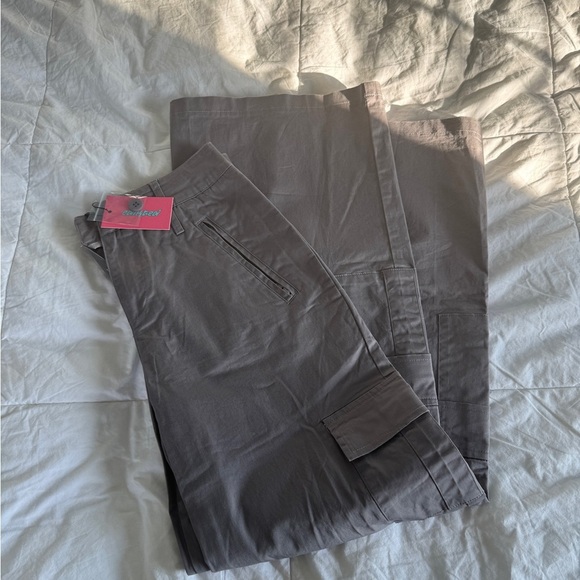 Edikted Gray Cargo Pants XS – High Rise Wide Leg Utility Trousers (Runs Large) - Picture 1 of 14